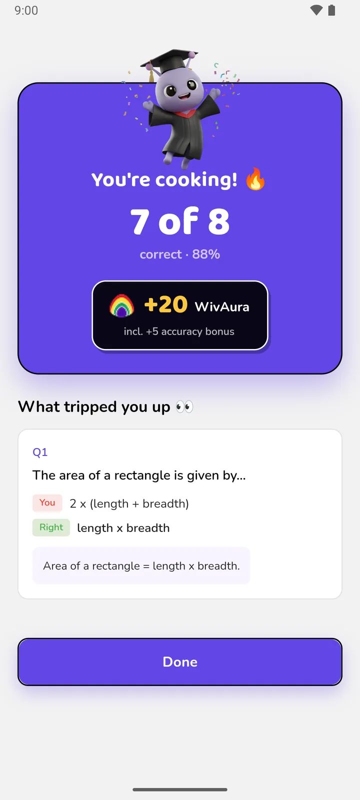 A Quick Check question with four options